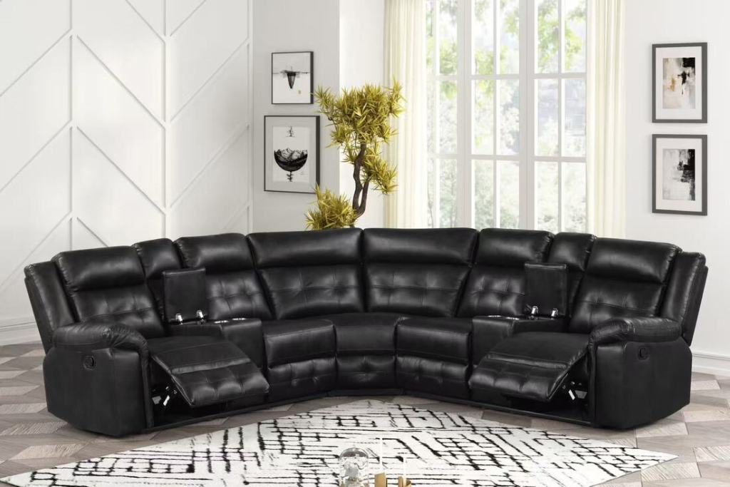 Jacob2 Black - Reclining Sectional